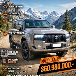 2025 Toyota land cruiser prado vx-l 2.8 diesel aut. 4x4 2025 usado